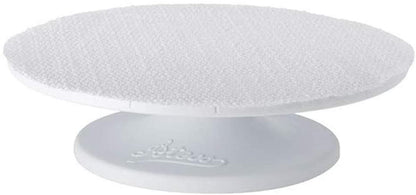 Ateco 610 Revolving Cake Stand White Dessert Platter (2 PC)