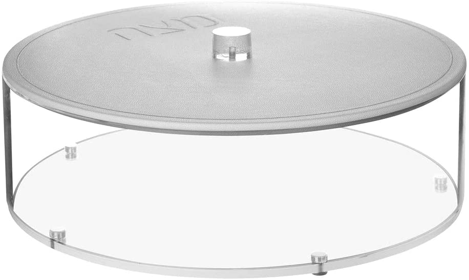 (D) Judaica Lucite Matzah Box with Leatherette Cover 13.75