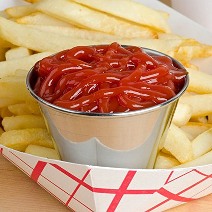 Individual Condiment Stainless Steel Ramekins Sauce Cups 2.5 oz 36 DZ - 432 PCS