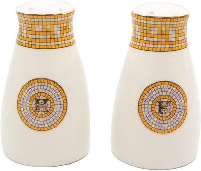 Royalty Porcelain 58-pc 'Mosaic' Dinner Set, Luxury Bone China 24K Gold