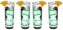 SET of 4pc Luminarc 'Tube' 10 Oz Crystal-Clear Tumblers Water, Soda, Glasses