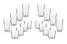 (D) Simple Glassware Set Drinkware For Bar, Home. Party 16 Pc