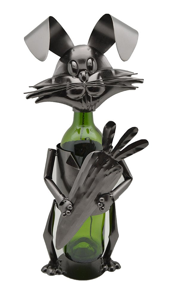 (D) Wine Bottle Holder, Rabbit with Carrot, Bar Counter Decoration