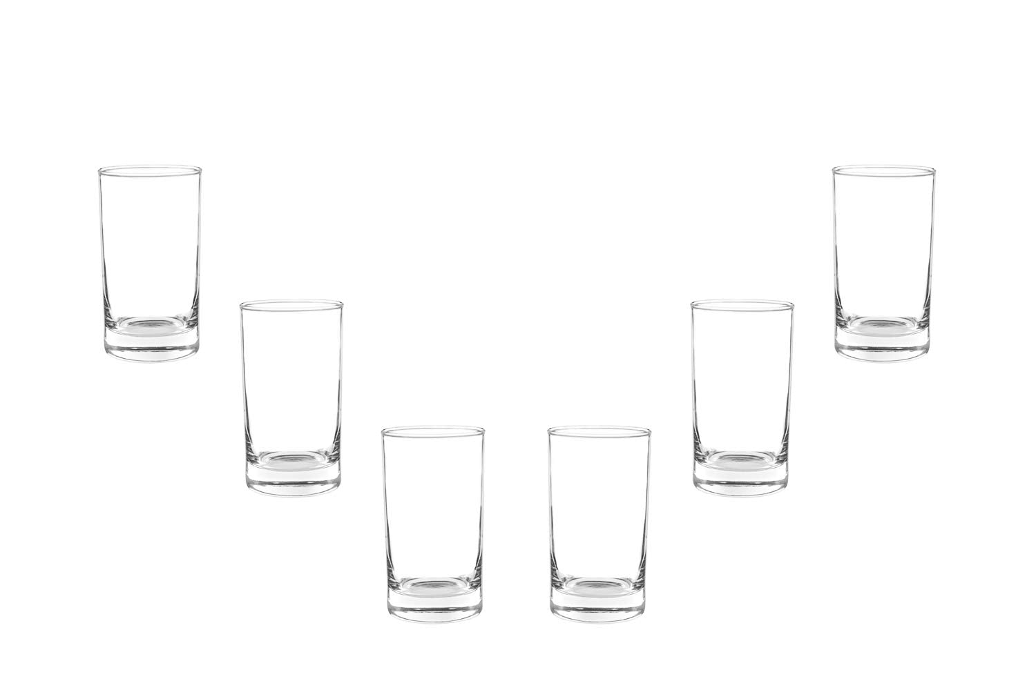 Lexington Beverage Rocks Juice Glasses 11.5 Oz, Modern Clear Glassware Set of (6)