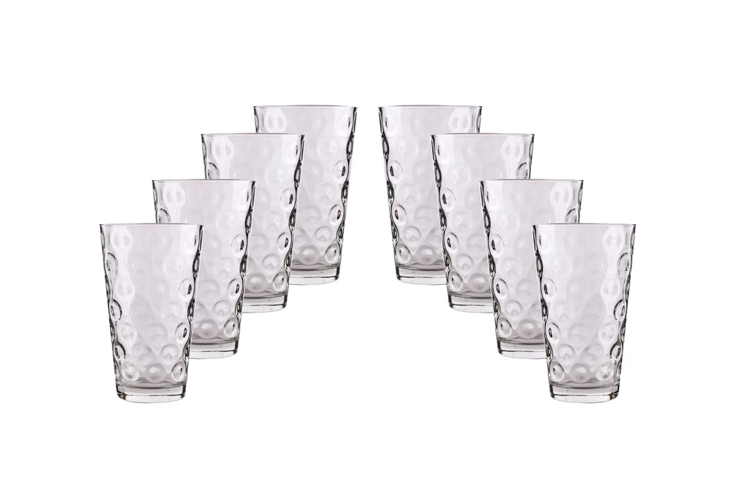 (D) Drinking Glasses Set of 8, Cocktail Sets For The Home, Modern Design, Clear