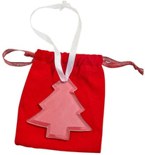 (D) Handmade Christmas Ornaments, Clear Mini Christmas Tree 3 x 3 Inch