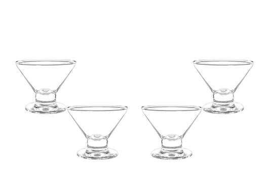 Imperial Martini Glass Bowl, Ice Cream Bowl, Dessert Cup 7.5 Oz, Set of (4)