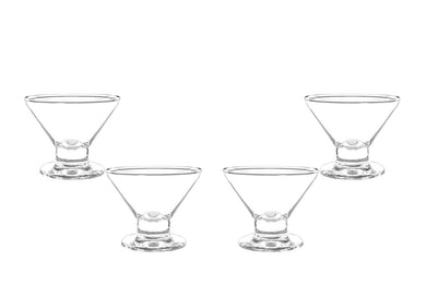 Imperial Martini Glass Bowl, Ice Cream Bowl, Dessert Cup 7.5 Oz, Set of (4)