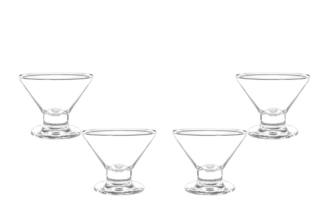 Imperial Martini Glass Bowl, Ice Cream Bowl, Dessert Cup 7.5 Oz, Set of (4)