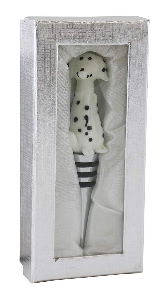 (D) Wine Bottle Stopper, Dalmatian, Bar Counter Decor, Gift for Dog Lovers