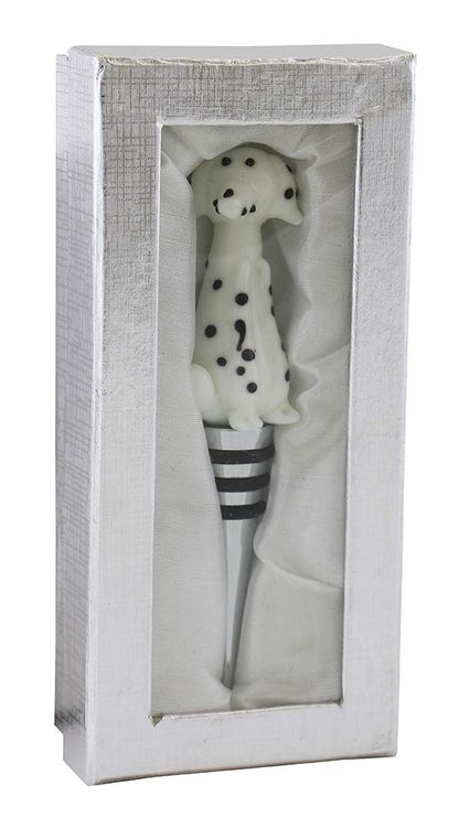 (D) Wine Bottle Stopper, Dalmatian, Bar Counter Decor, Gift for Dog Lovers