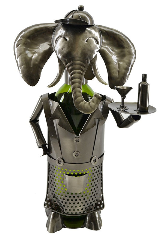 (D) Wine Bottle Holder, Elephant Waiter, Bar Counter Decoration
