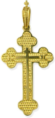 (D) Religious Gifts, Pure Gold Cross 14 kt, Pendant Jewelry