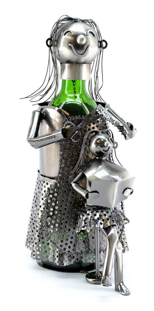 (D) Wine Bottle Holder, Lady Hair Dresser, Bar Counter Decoration