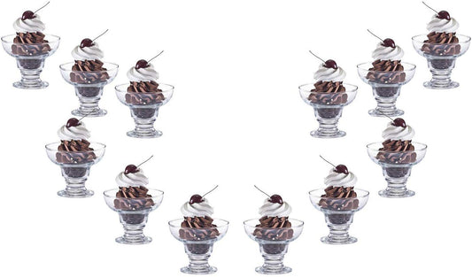 Margarita Ice Cream Glass Bowl, Dessert Dish or Cup 10 Oz, Set of (12)