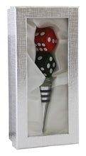 (D) Wine Bottle Stopper, Red and Green Dice, Bar Counter Decoration