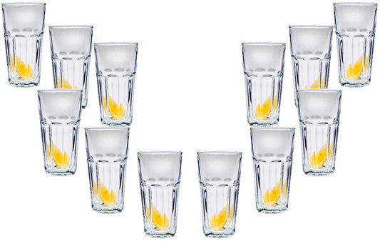 Lisboa Cooler, Stemless Cocktail Glasses 16 Oz, Party Glassware Set of (12)