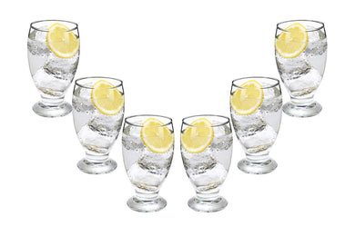 Lexington Multi-Purpose Glasses 11.75 Oz, Modern Water Goblets Set of (6)