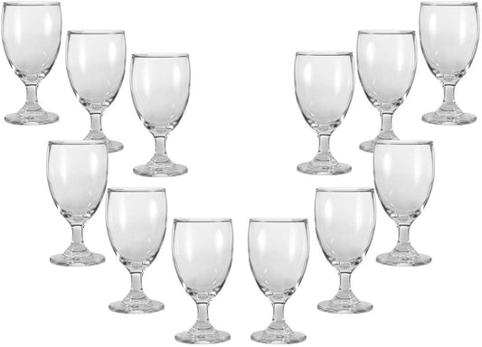 Provenza Water Glasses 10.5 Oz, Modern Cocktail Goblets Set of (12)