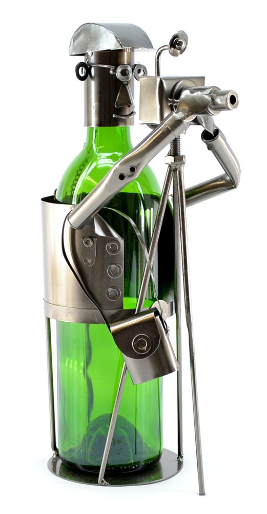 (D) Wine Bottle Holder, Photographer, Bar Counter Decoration