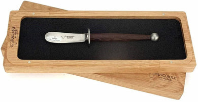 (D) Laguiole Butter Cheese Jam Spreader (Brown Wenge Wood Handle)