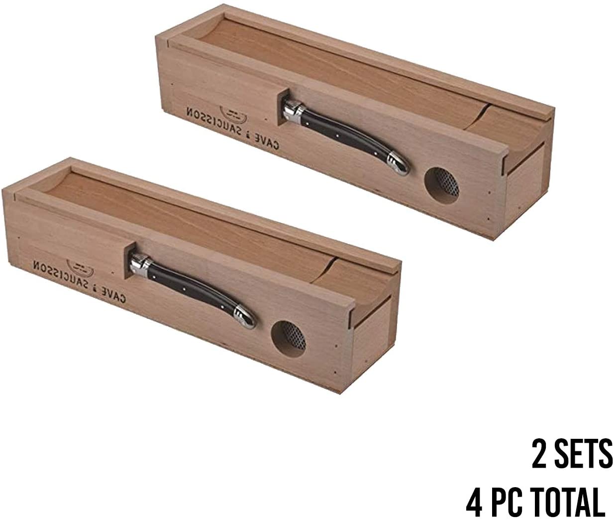 (D) Laguiole Salami Knife - Slicer Saucisson Cave, Vintage 2 PACK