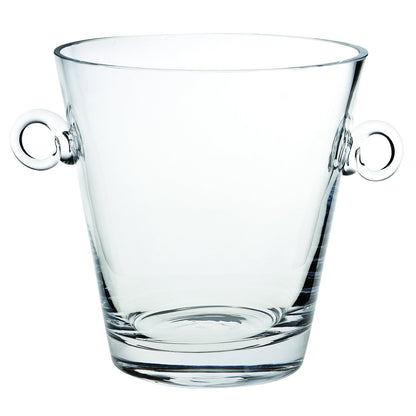 (D) Centerpiece 'Manhattan' Ice Bucket 8"H, Premium Quality Crystal Glass