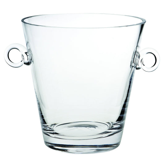 (D) Centerpiece 'Manhattan' Ice Bucket 8"H, Premium Quality Crystal Glass