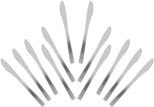 Stainless Steel Heavy Weight Polished Dinner Knife 'Esquire' (12 PC)