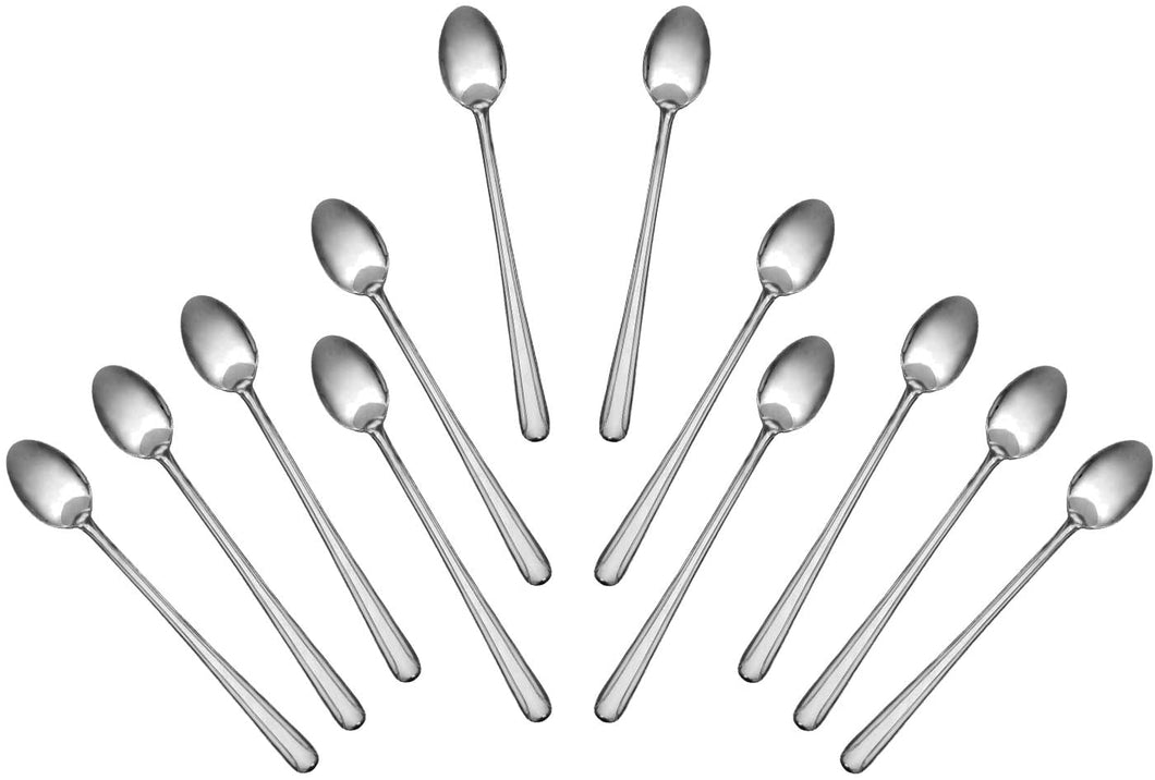 Stainless Steel Iced Teaspoon, Flatware Set 'Domi' for (12)