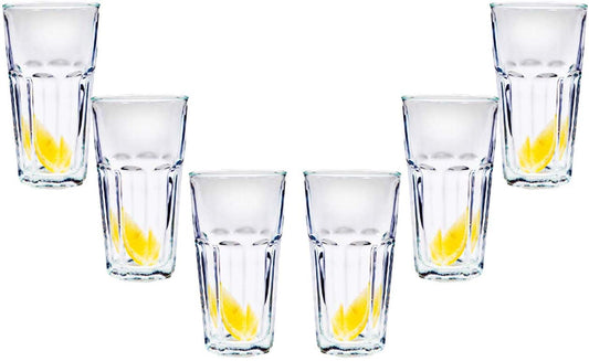 Lisboa Cooler, Stemless Cocktail Glasses 16 Oz, Party Glassware Set of (6)