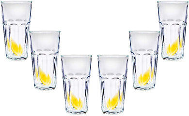 Lisboa Cooler, Stemless Cocktail Glasses 16 Oz, Party Glassware Set of (6)