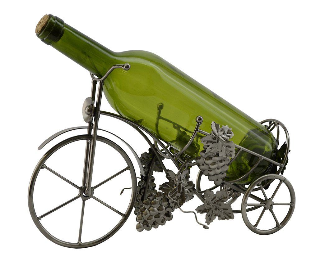 (D) Wine Bottle Holder, Tricycle with Grape, Bar Counter Decoration