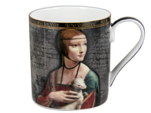 Carmani Painters Tea or Coffe Cup, Leonardo Da Vinci (Lady with an Ermine)