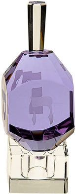 (D) Copa Judaica Nugget Crystal Dreidel Hanuka Centerpiece Gadget (Purple)