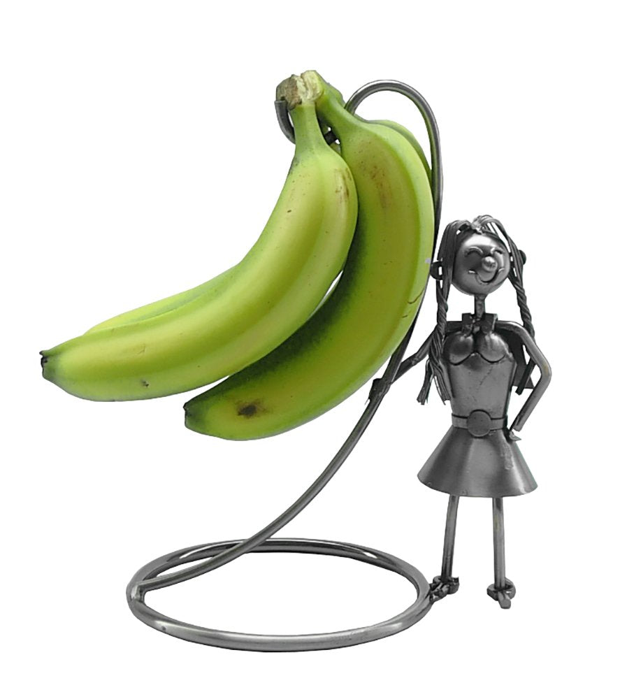 (D) Metal Girl Banana Holder for Desk Industrial Style