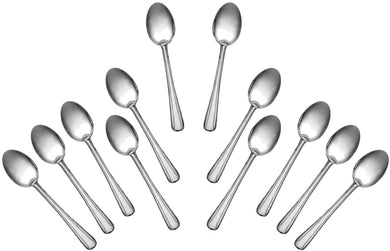 Stainless Steel Dessert spoon, Flatware Set 'Domi' for (12)