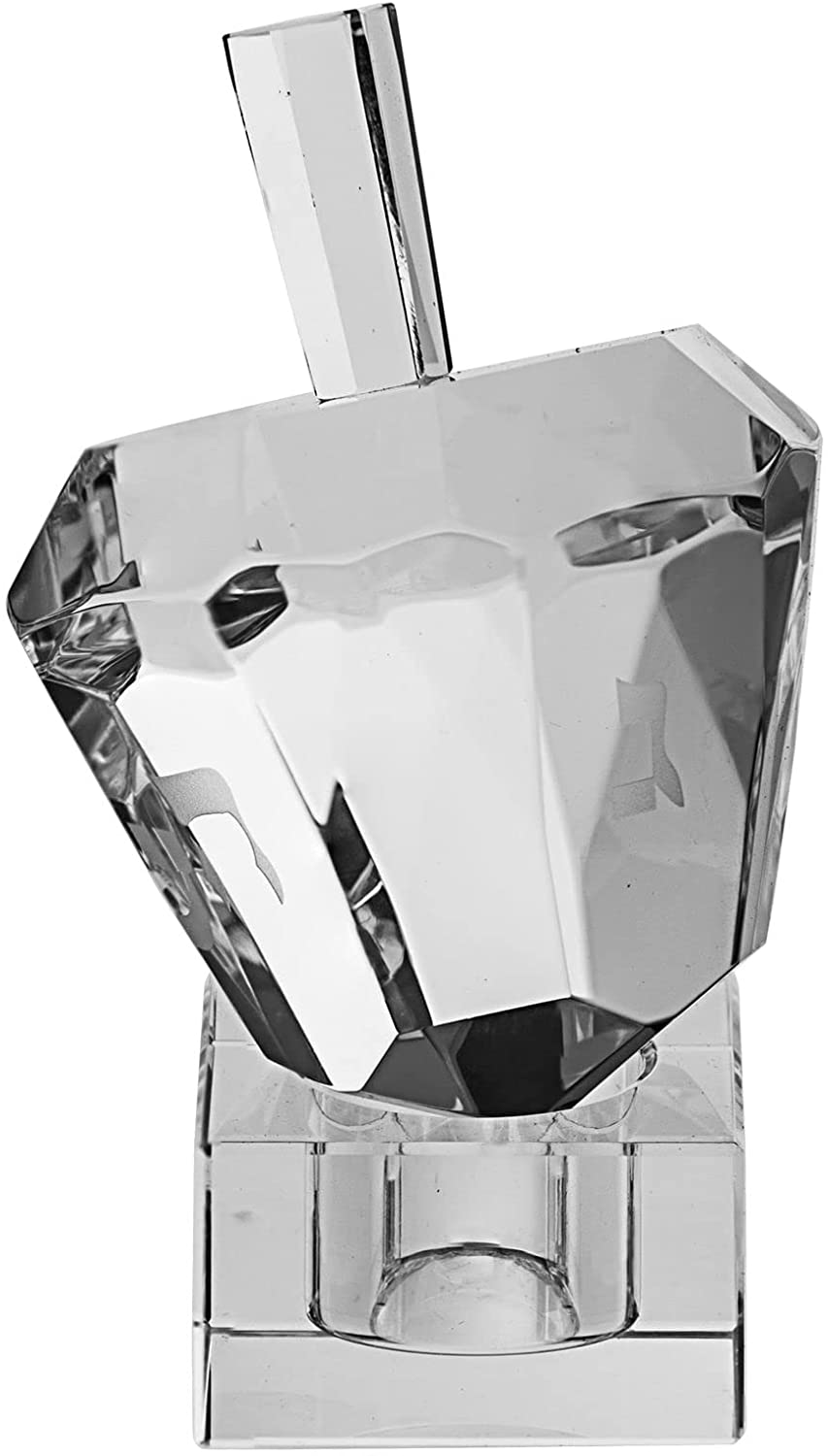(D) Diamond Solitaire Crystal Dreidel Hanuka Centerpiece Gadget (Clear)