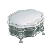 (D) Victorian Style Jewelry Box, Silver Stainless Steel Jewelry Boxes for Women