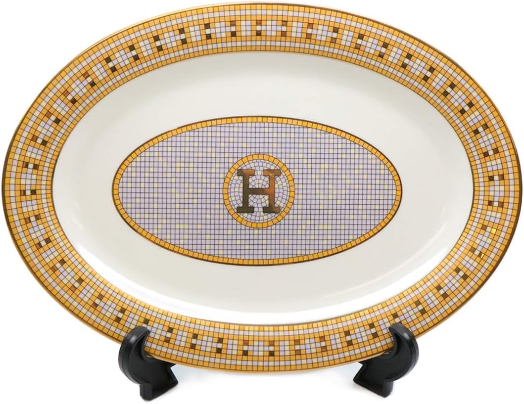 Royalty Porcelain 44-pc Dinner Set, Mosaic, 24K Gold Plated Bone China Porcelain