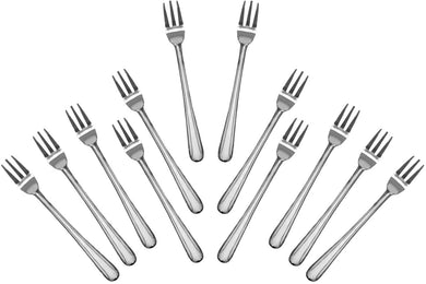 Stainless Steel Oyster Forks, Flatware Set 'Domi' for (12)