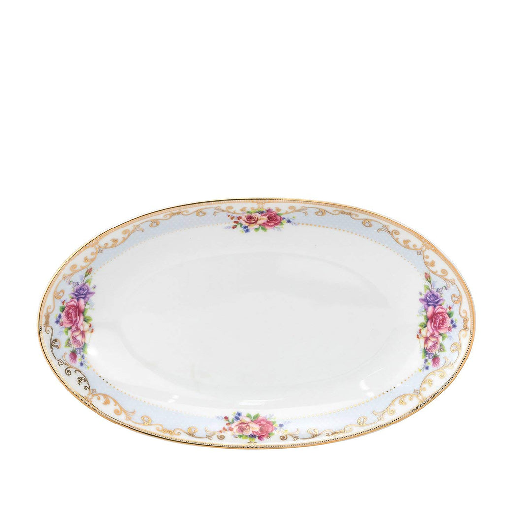 Royalty Porcelain 'Ruby Rose' Serving Platter 24K Gold (10 Oval)