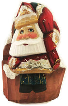 (D) Russian Souvenirs Vintage Santa Statue on Chair