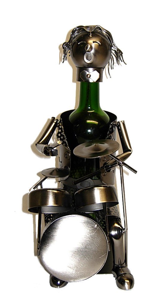 (D) Wine Bottle Holder, Singing Drummer, Bar Counter Decoration