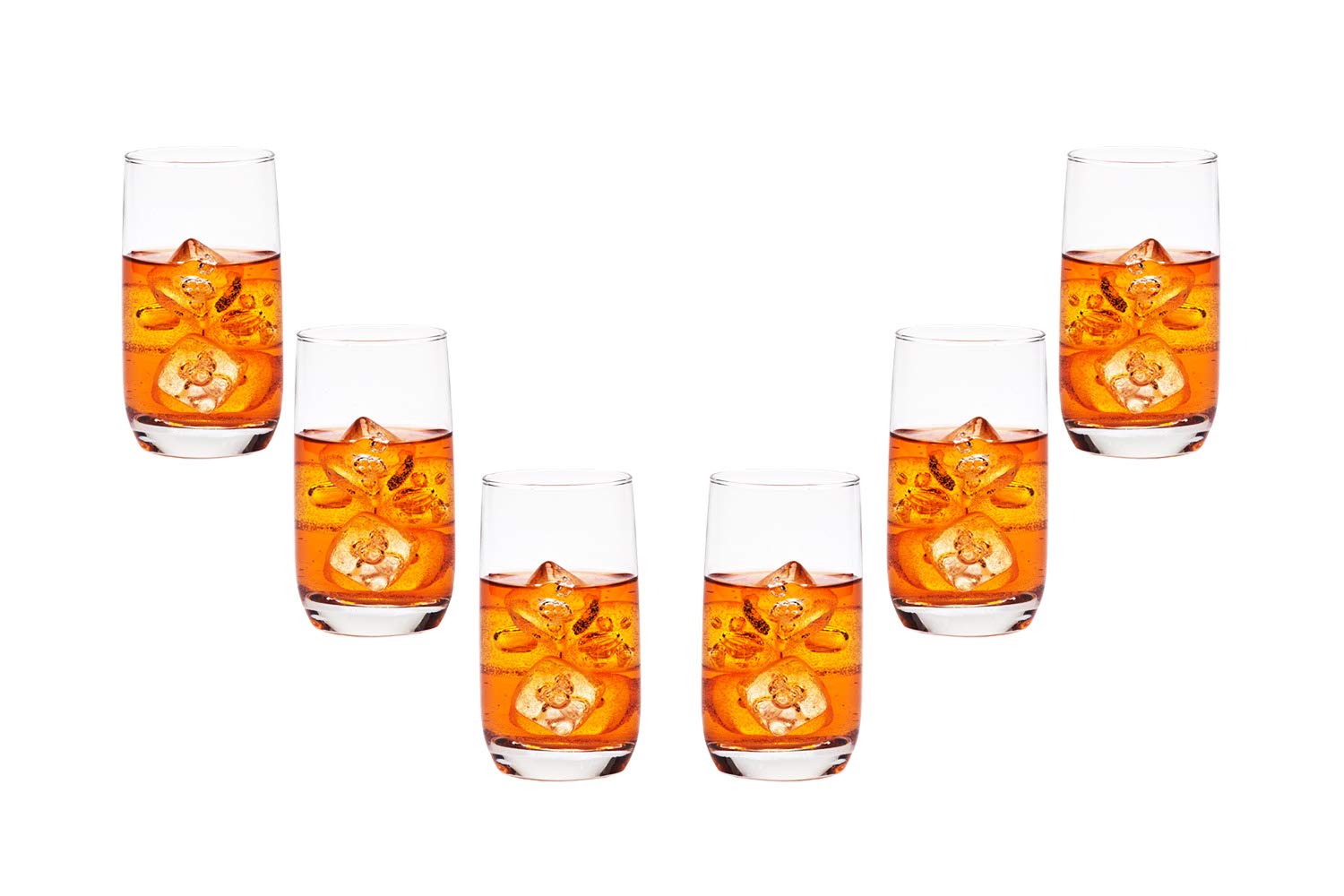 Marvelous Hiball Stemless Glasses Set 11.5 Oz, Modern Party Glassware Set of (6)