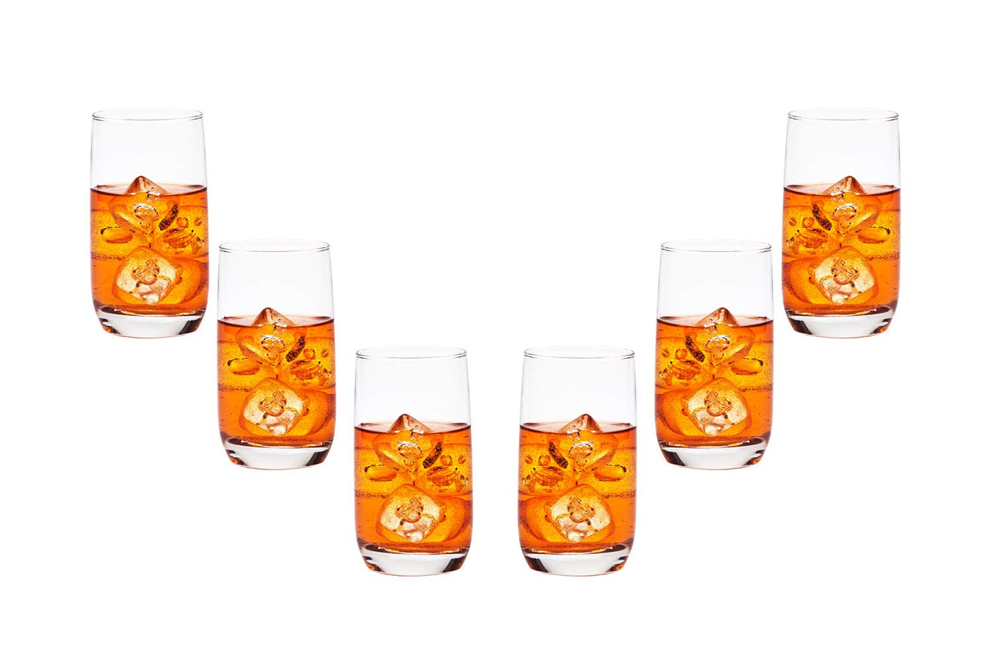 Marvelous Hiball Stemless Glasses Set 11.5 Oz, Modern Party Glassware Set of (6)