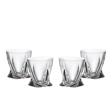 Gifts Plaza Diamond Glass Set: Handcrafted Elegance in Clear Soda Lime Glass (4)