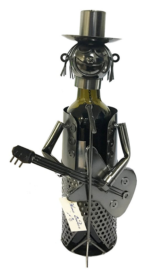 (D) Wine Bottle Holder, Singing Guitarist, Bar Counter Decoration