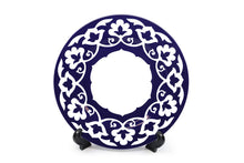 Royalty Porcelain 3-pc Russian Fine Blue Floral Set of Plates for 1