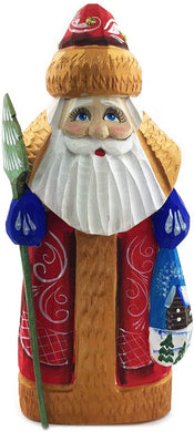 (D) Russian Souvenirs Hand Carved Father Frost (6 Inch)